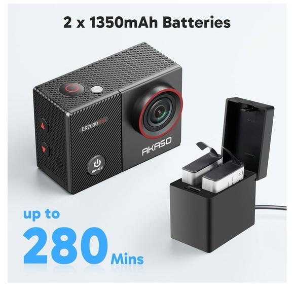 EK7000 Pro Action Camera - Black (opened box) but New - Picture 10 of 11